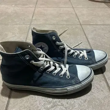 CONVERSE ALL STAR 네이비 하이컷 스니커즈