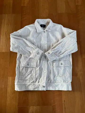 SHIPS 코듀로이 커버올 화이트