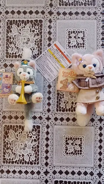 디즈니 리나벨 & 젤라토니 봉제 인형 마스코트 택 포함