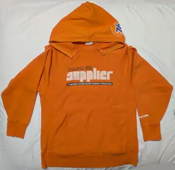 76 루브리칸츠 리버스 제법 오렌지 후가공 후드티 L
