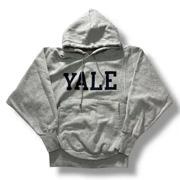Champion 리버스 위브 YALE 후드티 S 칼리지 그레이