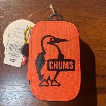 CHUMS 코인 케이스 키케이스 코랄 오렌지 참스