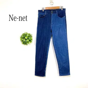 Ne-net 네넷 [ 2 ] 하프&하프 데님 팬츠 스트레치 개성적