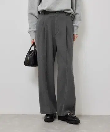 로페피크닉 저지 와이드 팬츠 그레이 S 사이즈