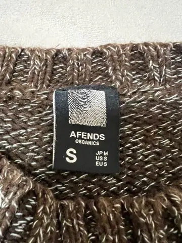 AFENDS 오가닉 코튼 니트 S