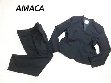 아마카 스트레치 워셔블 노카라 팬츠 셋업 38