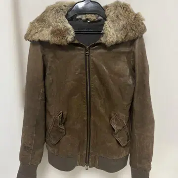 아메리칸 러그 브라운 가죽 자켓