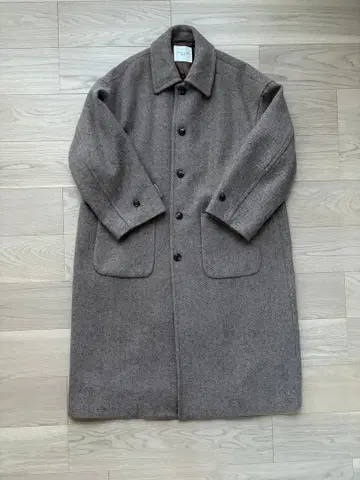 FREAK'S STORE 헤링본 롱 코트