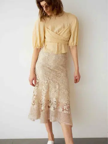 snidel 오리지널 레이스 머메이드 스커트