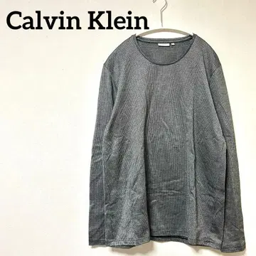 Calvin Klein 긴팔 티셔츠 그레이와 블랙