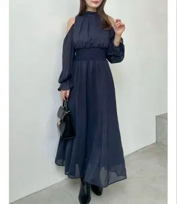 콜드 숄더 보타이 원피스 새상품 snidel 0사이즈