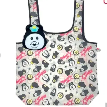 시마무라 봉제 인형 파우치 포함 에코백