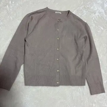 테치치 연보라색 버튼 니트 가디건 레이온 컨디션 최상