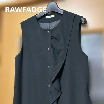 새상품급 RAW FADGE 프릴 울 롱 원피스