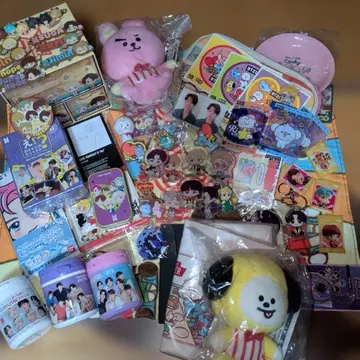 BTS BT21 타이니탄 묶음 판매 이득 세트 굿즈 50개 이상