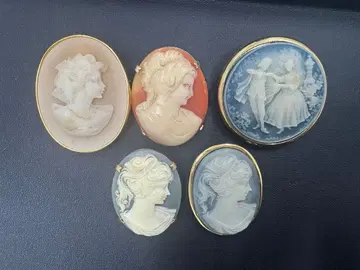 카메오 브로치 5세트