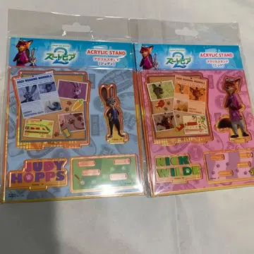 주토피아2 닉 주디 아크릴 스탠드 2개 세트 라스트