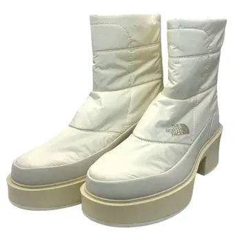 THE NORTH FACE 화이트 플랫폼 부츠