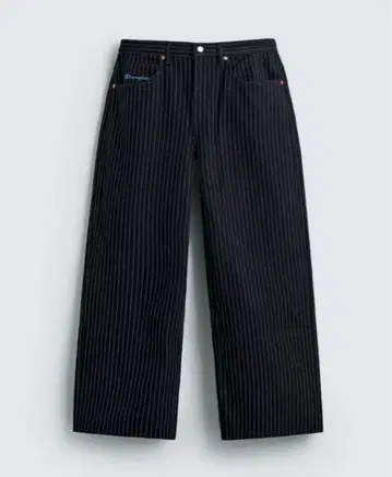 ZARA x Champion 스트라이프 배기 핏 청바지 JP 29