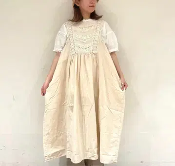 배송비 포함 sm2 사만사 모스모스 레이스 사용 루즈핏 원피스 프리