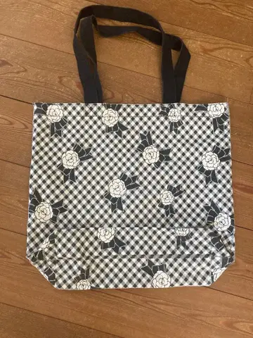 잉게보그 체크 무늬 꽃무늬 토트백 에코백