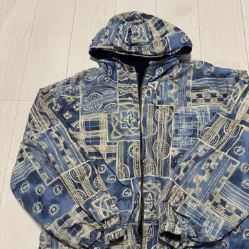 ADVENTURE LAND 나일론 자켓 기하학 패턴 남성용 점퍼