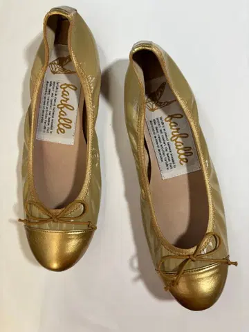 파르팔레 개더 플랫슈즈 38 골드