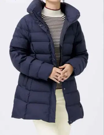 니토리 N+ 프렌치 다운 코트 블랙 M