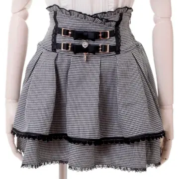 LIZLISA 리즈리사 2단 리본 벨트 치마바지