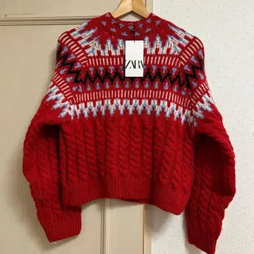 [ 새상품 ] ZARA 노르딕 스웨터 페어아일 패턴 1