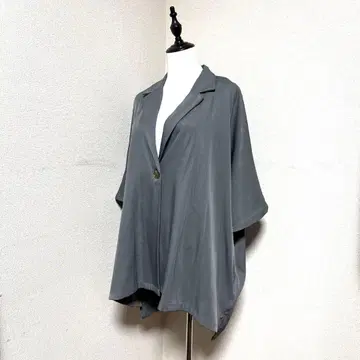 새상품급 CFT. 돌먼 자켓 블루 그레이