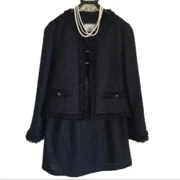 네이비 트위드 정장 세트