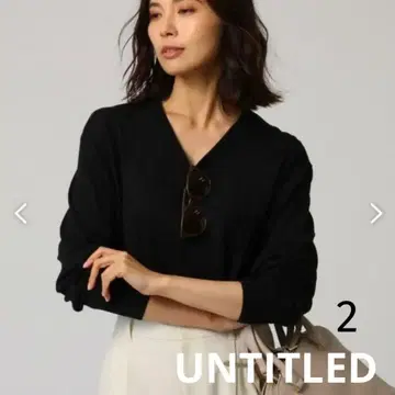 언타이틀 실크 캐시미어 울 니트 블랙