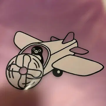 비행기 펭귄 핑크 클리어 파일 사카자키 치하루전 Suica의 펭귄