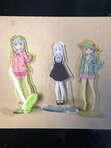 [개봉 결품 있음] 이즈미 사기리 아크릴 스탠드 3종 세트