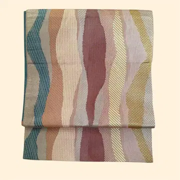 타테와키 나고야 오비 오샤레 레트로 오렌지 모던