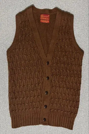 [ 초 메루카리 시 한정판 ] 70s Sears knit vest