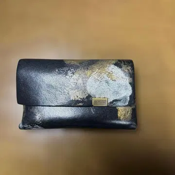 쇼사 지갑 코인 케이스 [해월] 화이트 x 금