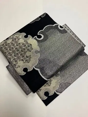 미사용 새상품 나고야 오비 순수 실크 니시진 비단 No.334