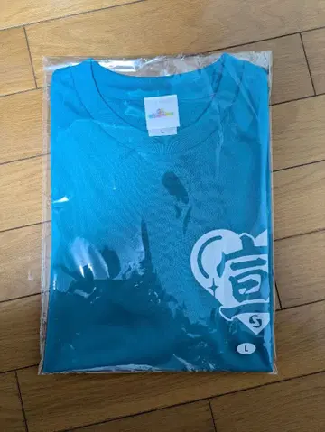 초 선전부원을 위한 스테디셀러 T셔츠 초 두근블루 츠지노 카나미 L사이즈