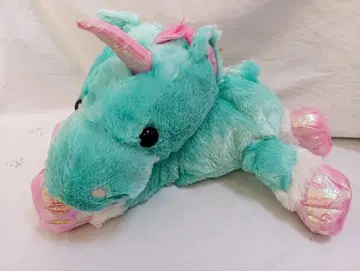 유니콘 봉제 인형 스카이블루 핑크