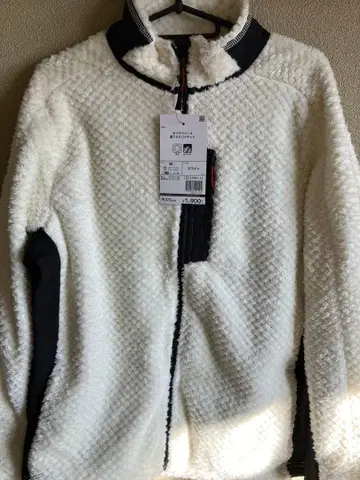 새상품 워크맨 플리스 M 화이트 다이아 플리스 안감 알루미늄 자켓