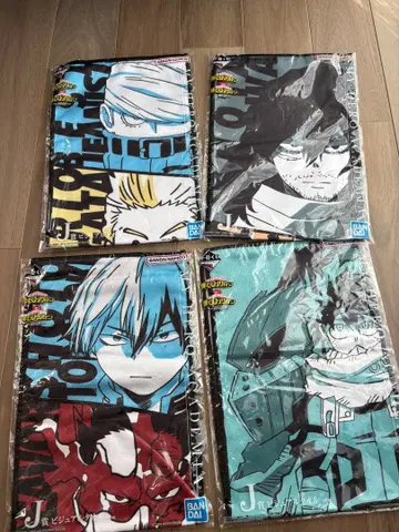 나의 히어로 아카데미아 페이스 타월 4개 세트