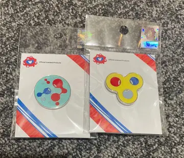 코먀쿠 코먀쿠 핀 배지 세트 만박 파랑 노랑 세트