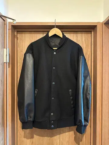 바시티 자켓 뉴질랜드 울 SENSE OF PLACE 사이즈 L 블랙