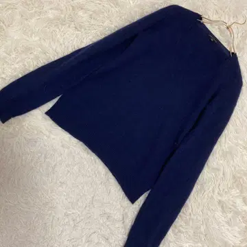 띠어리 V넥 니트 네이비 2 심플 깔끔 성인