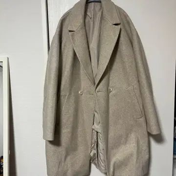 ZARA 베이지 체스터 코트 L-XL