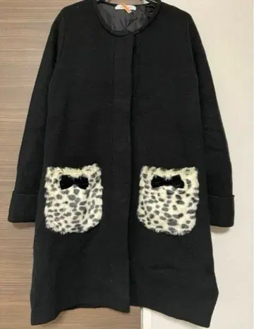 갤러리 비스콘티 롱 가디건 니트 코트 블랙