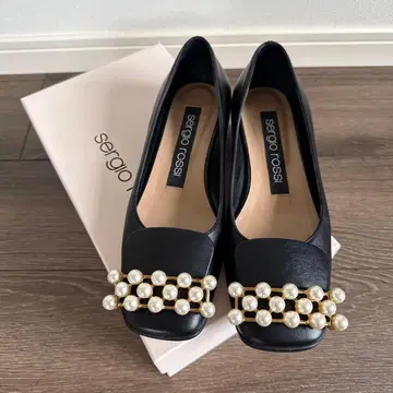 세르지오 로시 펄 플랫슈즈 22.5 sergiorossi sr1