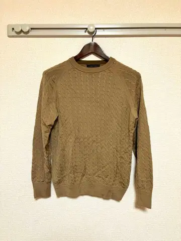 NANO UNIVERSE 케이블 짜임 하이 게이지 니트